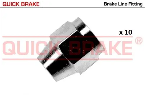 KPL=10SZT!!!! KOŃCÓWKA PRZEWODU HAM. SZTYWNEGO 3/8 X 24UNF WEW. 5 ZEW. 12 X 16,0 QUICK BRAKE 171-KX-10)
