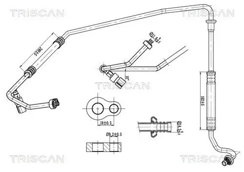 PRZEWÓD KLIMATYZACJI FORD TRISCAN 9010 16073)