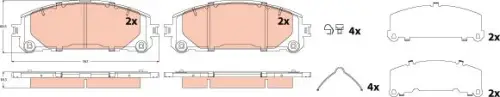 KLOCKI HAM. TOYOTA P. HIGHLANDER/RAV 4 2,5-3,5 19- TRW GDB2530)