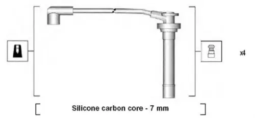 BOUGIEKABELSET MAGNETI MARELLI 941295060855)