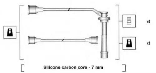 BOUGIEKABELSET MAGNETI MARELLI 941285080844)