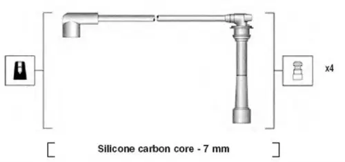 BOUGIEKABELSET MAGNETI MARELLI 941295110882)