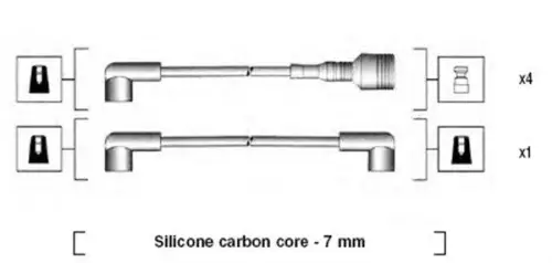 BOUGIEKABELSET MAGNETI MARELLI 941044120502)