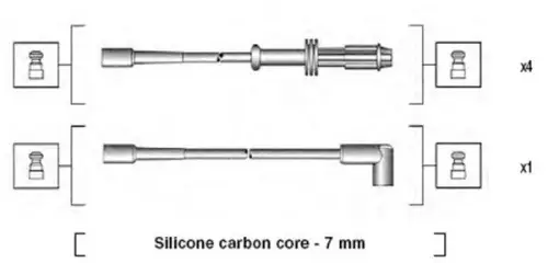 BOUGIEKABELSET MAGNETI MARELLI 941135120700)
