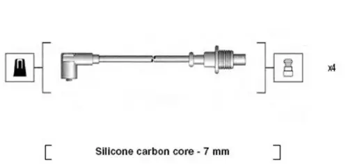 BOUGIEKABELSET MAGNETI MARELLI 941085150567)