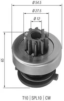 RONDSEL, STARTMOTOR MAGNETI MARELLI 940113020166)