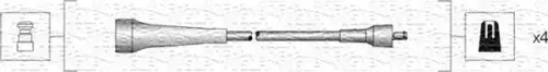 BOUGIEKABELSET MAGNETI MARELLI 941318111263)