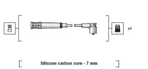 BOUGIEKABELSET MAGNETI MARELLI 941318111269)