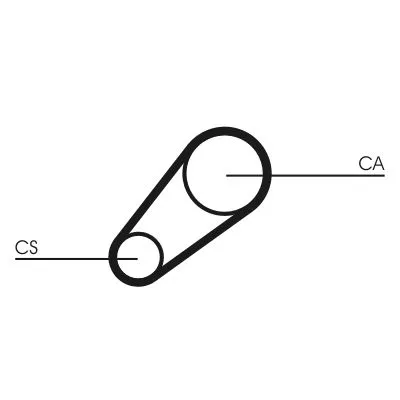 Distributieriem CONTINENTAL CTAM CT648)