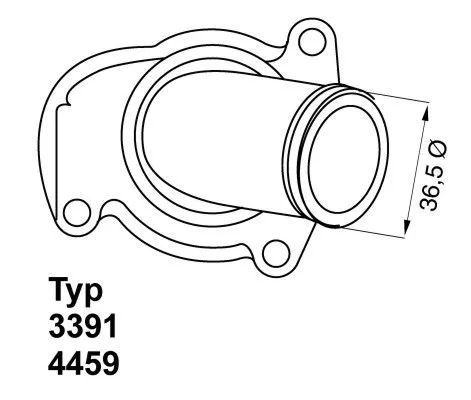 Thermostaat, koelvloeistof BorgWarner (Wahler) 4459.92D)