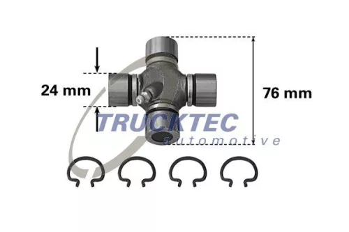 Koppeling, aandrijfas TRUCKTEC AUTOMOTIVE 02.34.017)