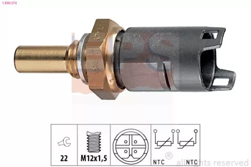 Sensor, koelvloeistoftemperatuur EPS 1.830.274)