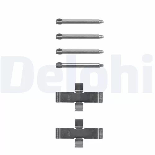 Accessoirekit, schijfremblokken DELPHI LX0093)