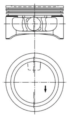 Piston KOLBENSCHMIDT 94912600)