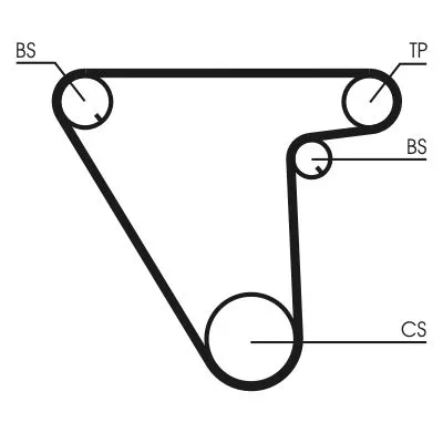Distributieriem CONTINENTAL CTAM CT833)