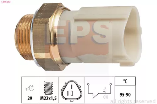 Temperatuurschakelaar, radiatorventilator EPS 1.850.262)