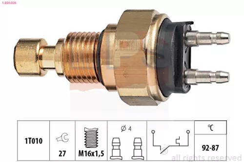 Temperatuurschakelaar, radiatorventilator EPS 1.850.036)