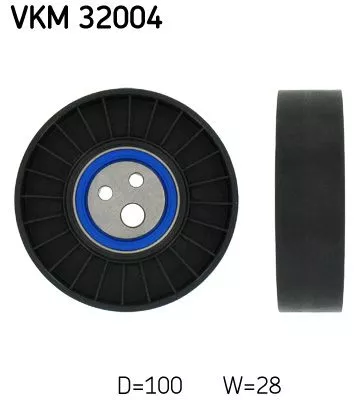 Ombuigings-/geleidingspoelie, V-geribbelde riem SKF VKM 32004)