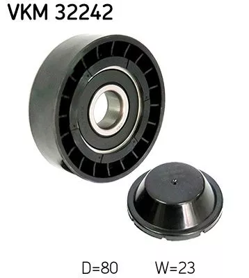 Ombuigings-/geleidingspoelie, V-geribbelde riem SKF VKM 32242)