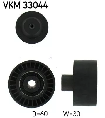 Ombuigings-/geleidingspoelie, V-geribbelde riem SKF VKM 33044)