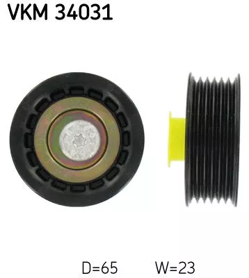 Ombuigings-/geleidingspoelie, V-geribbelde riem SKF VKM 34031)
