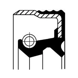 Shaft Seal, wheel hub CORTECO 12018360B)