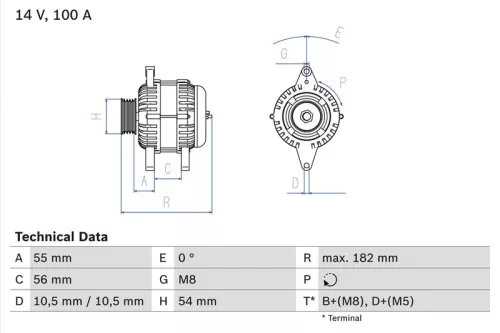 Dynamo BOSCH 0 986 042 740)