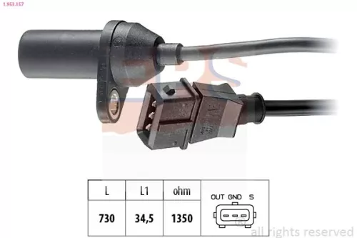 Sensor, krukaspuls EPS 1.953.157)