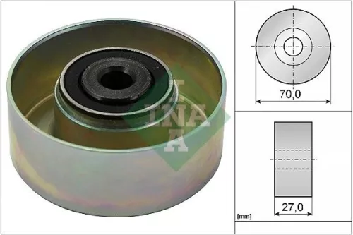 Ombuigings-/geleidingspoelie, V-geribbelde riem Schaeffler INA 532 0214 10)