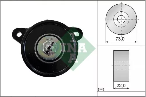 Spanrol, V-geribbelde riem Schaeffler INA 531 0540 10)