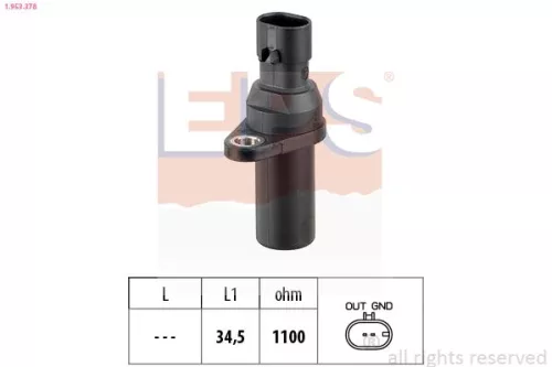 Sensor, krukaspuls EPS 1.953.378)