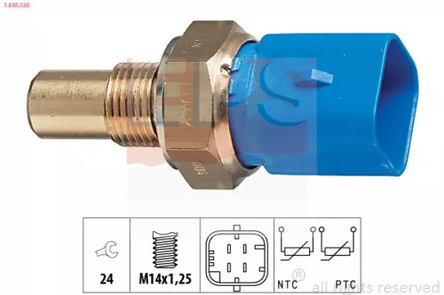 Sensor, koelvloeistoftemperatuur EPS 1.830.320)