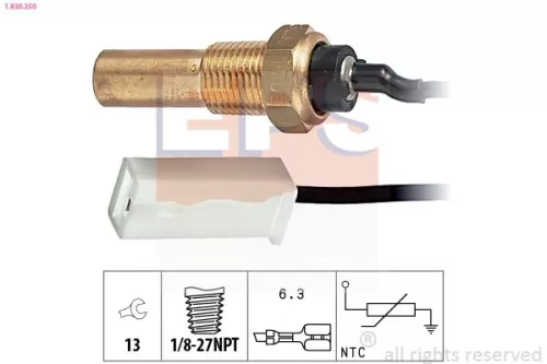 Sensor, koelvloeistoftemperatuur EPS 1.830.250)