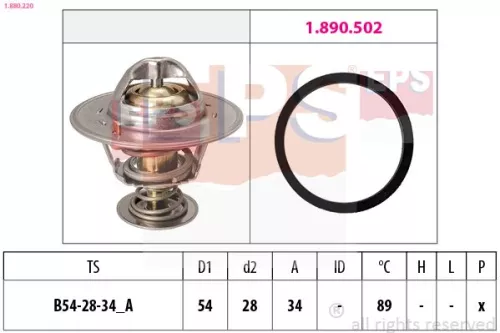 Thermostaat, koelvloeistof EPS 1.880.220)