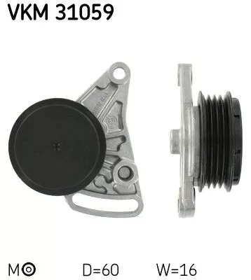 Riemspanner, V-geribbelde riem SKF VKM 31059)