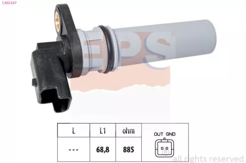 Toerentalsensor, automatische transmissie EPS 1.953.537)