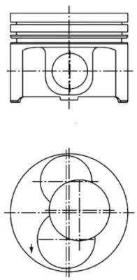 Zuiger KOLBENSCHMIDT 40093700)