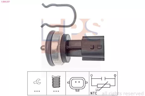 Sensor, koelvloeistoftemperatuur EPS 1.830.337)