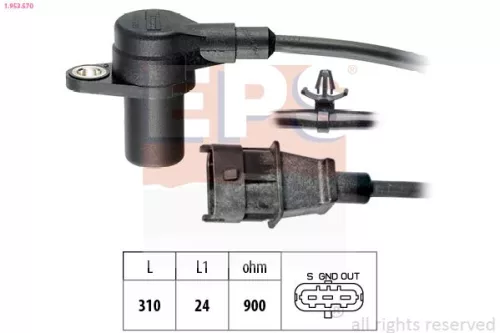 Sensor, krukaspuls EPS 1.953.570)