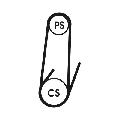 V-vormige riem CONTINENTAL CTAM 4PK1102 ELAST)