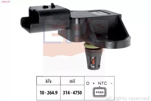 Luchtdruksensor, hoogteaanpassing EPS 1.993.137)