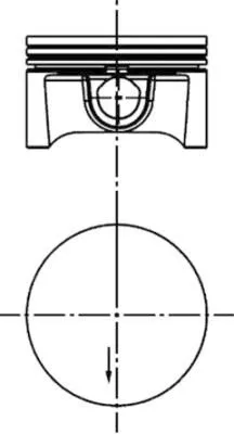 Piston KOLBENSCHMIDT 40388600)