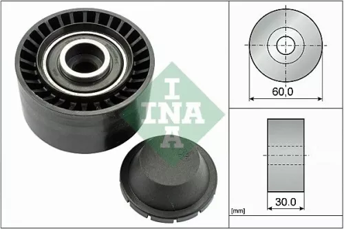 Ombuigings-/geleidingspoelie, V-geribbelde riem Schaeffler INA 532 0320 10)
