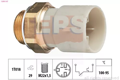 Temperatuurschakelaar, radiatorventilator EPS 1.850.147)