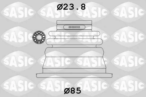 Balgset, aandrijfas SASIC 4003419)