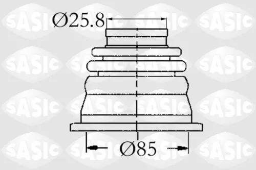 Balgset, aandrijfas SASIC 4003408)