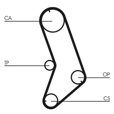 Timing Belt CONTINENTAL CTAM CT647)