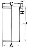 Cilindervoering KOLBENSCHMIDT 89734190)