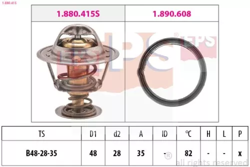 Thermostaat, koelvloeistof EPS 1.880.415)