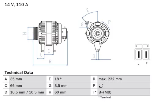 Dynamo BOSCH 0 986 048 301)